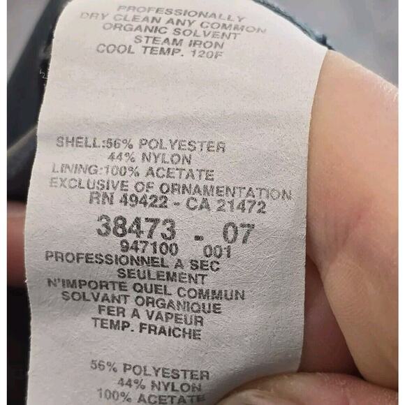 Gunne Sax Dress Womens Medium Green Holographic Y2K Whimsy Tube Prom Millennium - Picture 13 of 14